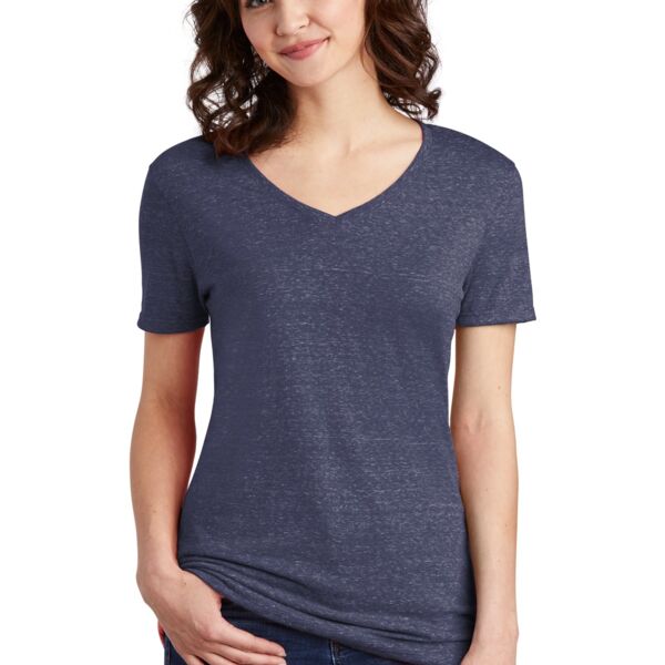 Women's Snow Heather Jersey V Neck T Shirt Thumbnail