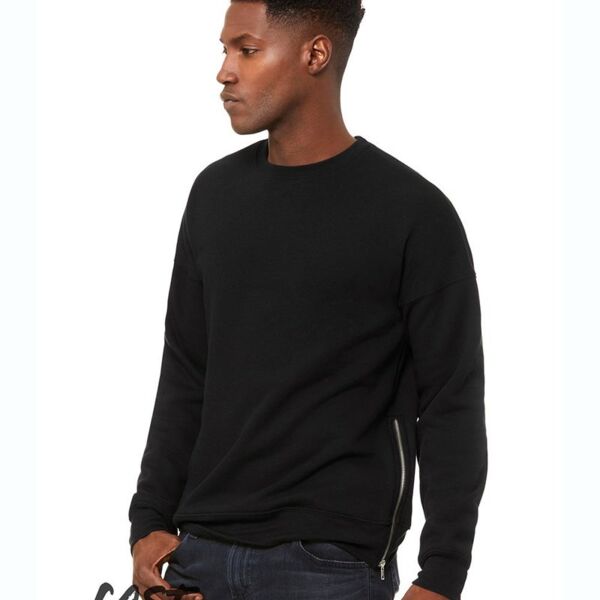 FWD Fashion Crewneck Sweatshirt with Side Zippers Thumbnail