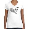 Women's Fine Jersey V-Neck Tee Thumbnail