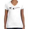 Women's Fine Jersey V-Neck Tee Thumbnail